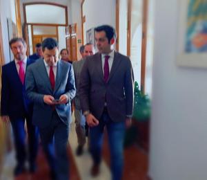 Primera visita del presidente de la Junta de Andalucía, Juanma Moreno, a Jaén (15/02/19)